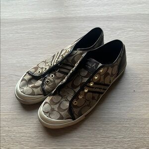 Vintage Coach Slip-On Sneakers